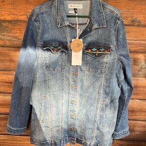 Women’s Denim Jacket withh Embroidery